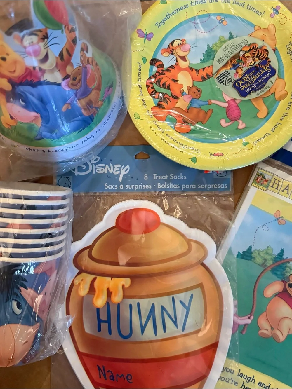 Vintage Y2K Disney Winnie the Pooh Party Set